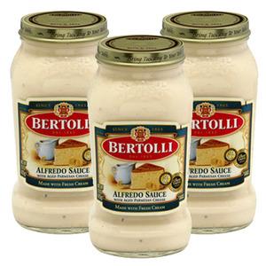 Bertolli Alfredo Sauce with Aged Parmesan Cheese 3 Pack (425g Per Pack)