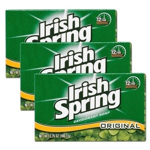 Irish Spring Deodorant Soap - Original 3 Pack (106g per pack)