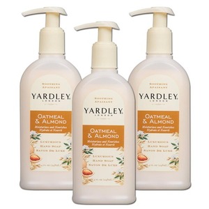 Yardley London Oatmeal & Almond Hand Soap 3 Pack (248ml per bottle)