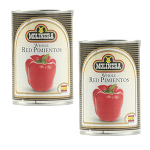 Molinera Whole Red Pimientos 2 Pack (390g Per Can)