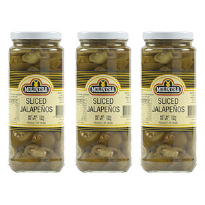 Molinera Sliced Jalapenos 3 Pack (335g Per Jar)