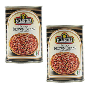 Molinera Natural Brown Beans 2 Pack (400g Per Can)