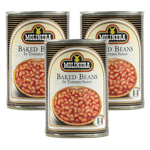 Molinera Baked Bean in Tomato Sauce 3 Pack (400g Per Can)