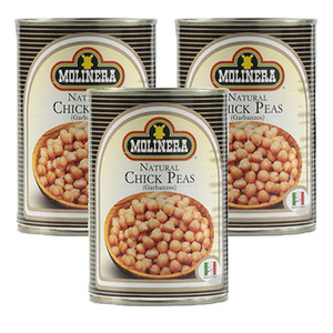 Molinera Natural Chick Peas 3 Pack (400g Per Can)