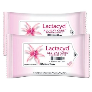 Lactacyd Allday Care Wipes 2 Pack (10 Count per pack)