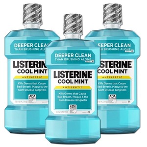 Listerine Coolmint Mouthwash 3 Pack (1.5L per bottle)