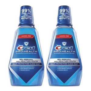 Crest Pro Health Mouthwash 2 Pack (1L per bottle)