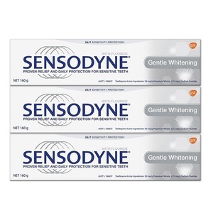 Sensodyne Gentle Whitening Toothpaste 3 Pack (160g per tube)