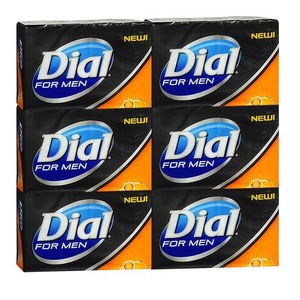 Dial Men Power Scrub Soap Bar 6 Pack (113g per pack)