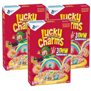 Lucky Charms Frosted Toasted Oat Cereal With Marshmallows 3 Pack (1.3kg Per Box)