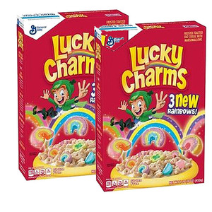 Lucky Charms Frosted Toasted Oat Cereal With Marshmallows 2 Pack (1.3kg Per Box)