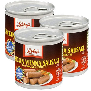 Libby's Chicken Vienna Sausage in Chicken Broth 3 Pack (130g Per Can)