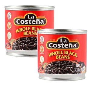 La Costena Whole Black Beans 2 Pack (400g Per Can)