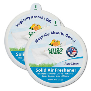 Citrus Magic Pure Linen Solid Air Freshener 2 Pack (227g per pack)