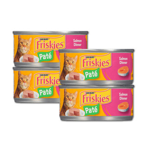 Purina Friskies Pate Salmon Dinner 4 Pack (156g per can)