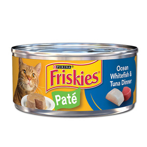 Purina Friskies Pate Ocean Whitefish & Tuna Dinner 156g