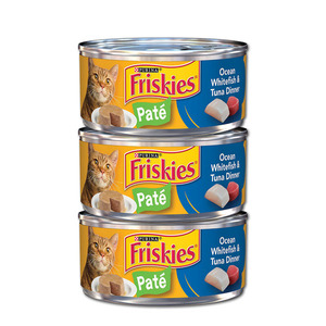 Purina Friskies Pate Ocean Whitefish & Tuna Dinner 3 Pack (156g per can)
