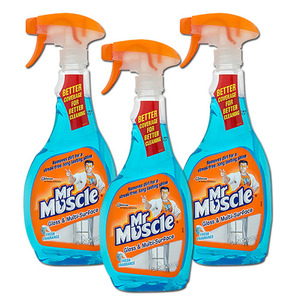 Mr Muscle Glass & Multi-Surface 3 Pack (500ml per pack)