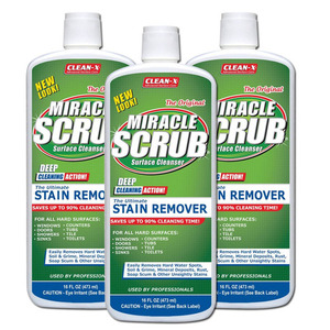 Clean-X Miracle Scrub Surface Cleanser 3 Pack (473ml per pack)
