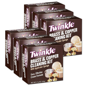 Twinkle Brass & Copper Cleaning Kit 6 Pack (124g per pack)