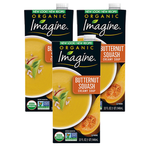 Imagine Foods Organic Butternut Squash Creamy Soup 3 Pack (946ml per pack)
