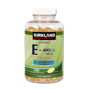 Kirkland Signature Vitamin E-400 I.U 500's