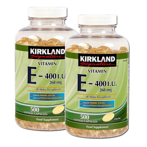 Kirkland Signature Vitamin E-400 I.U 2 Pack (500's per pack)