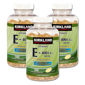 Kirkland Signature Vitamin E-400 I.U 3 Pack (500's per pack)