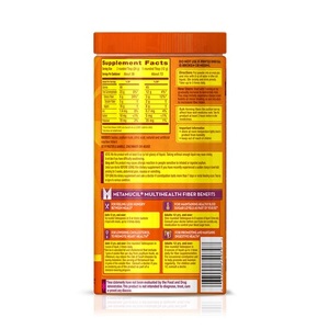Metamucil Orange Smooth Daily Fiber Supplement 3 Pack (1560g per Pack)