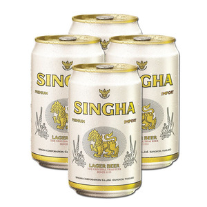 Singha Lager Beer 4x330ml