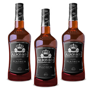 Alfonso I Solera Platinum Brandy 3 Pack (1L per Bottle)