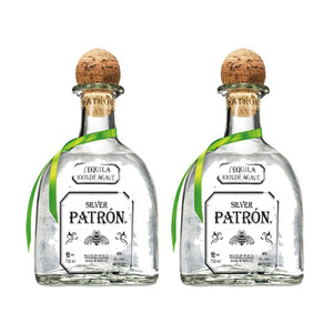 Patron Silver Tequila 2 Pack (750ml per Bottle)