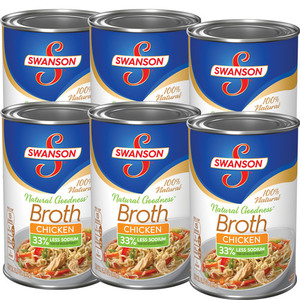 Swanson Natural Goodness Chicken Broth 6 Pack (411g per Can)