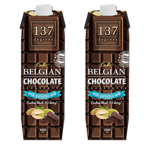 137 Degrees Double Belgian Chocolate with Pistachio 2 Pack (1L per pack)