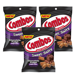 Combos Sweet and Salty Chocolate Fudge Pretzel 3 Pack (170g per pack)