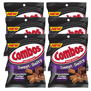 Combos Sweet and Salty Chocolate Fudge Pretzel 6 Pack (170g per pack)