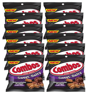 Combos Sweet and Salty Chocolate Fudge Pretzel 12 Pack (170g per pack)