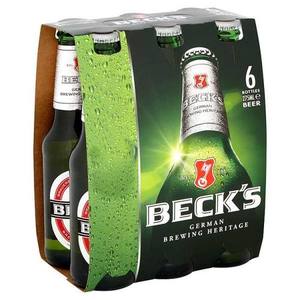 Beck's Pale Lager Beer 6x275ml