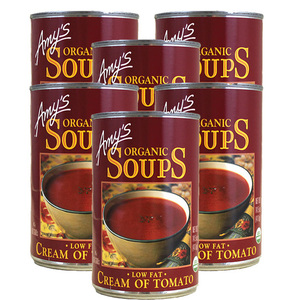 Amy's Organic Soup Cream of Tomato 6 Pack (411g Per Can)