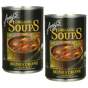 Amy's Organic Soup Minestrone 2 pack (400g Per Can)