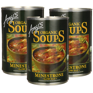 Amy's Organic Soup Minestrone 3 pack (400g Per Can)