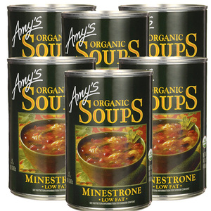 Amy's Organic Soup Minestrone 6 pack (400g Per Can)