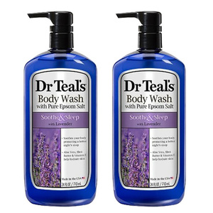 Dr. Teals Lavander Body Wash 2 Pack (709ml Per Bottle)