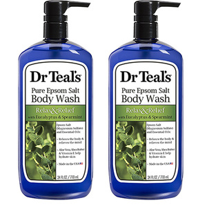Dr. Teals Eucalyptus Body Wash 2 Pack (709ml Per Bottle)