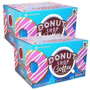 Member's Mark Donut Shop Coffee 2 Pack (100 Count per box)