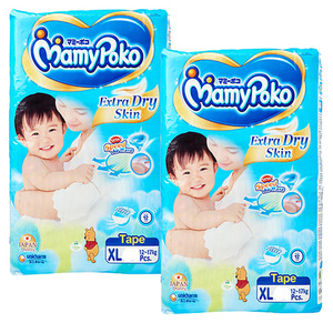 Mamypoko Baby Diaper 2 Pack (60's XLarge Per Pack)