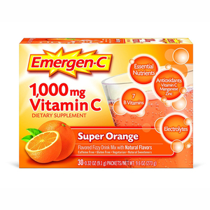 Emergen-C 1000mg Vitamin C Super Orange Dietary Supplement 30's