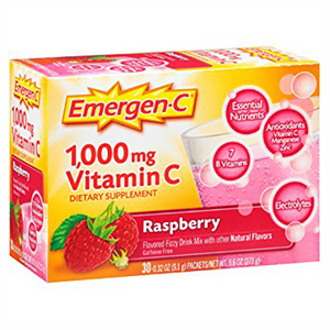 Emergen-C 1000mg Vitamin C Raspberry Dietary Supplement 30's