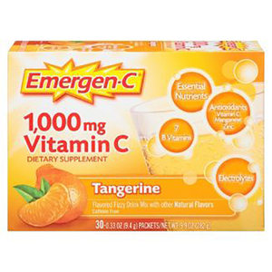 Emergen-C 1000mg Vitamin C Tangerine Dietary Supplement 30's