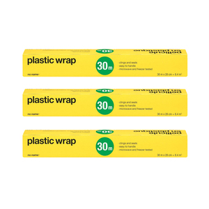 No Name Plastic Wrap 3 Pack (30m per pack)